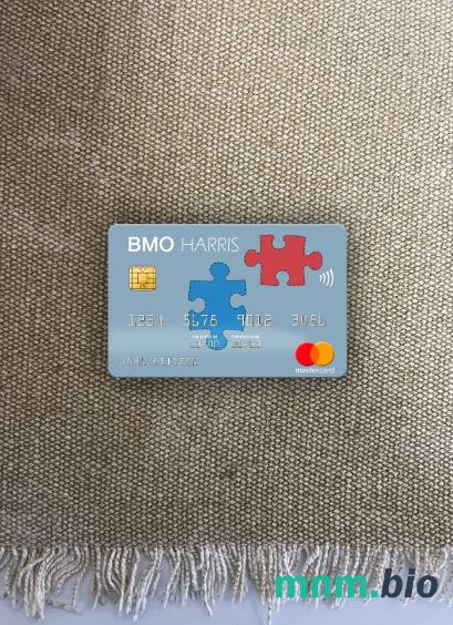 USA BMO Harris bank wygląd zdjęcia mastercard skan PSD + zdjęcie